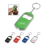 Keychain flashlight with bottle opener