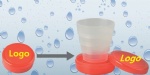 Telescopic folding cup