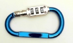 aluminum carabiner with code lock/luggage lock